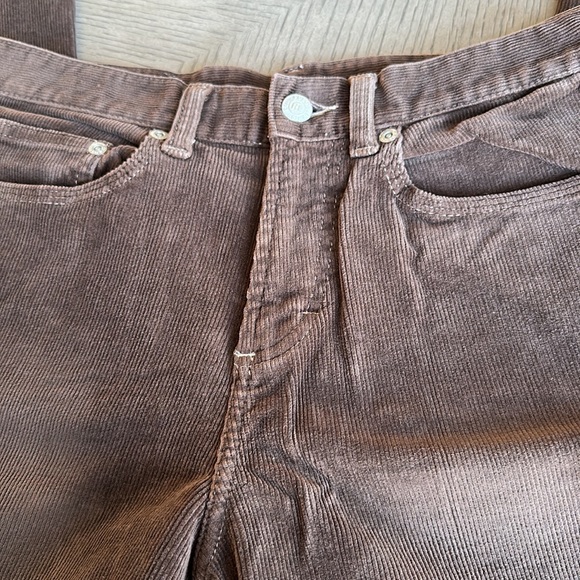 Polo by Ralph Lauren - High-Waisted, Flare-Leg, Chocolate-Brown Jeans - SZ 6 - Picture 2 of 15
